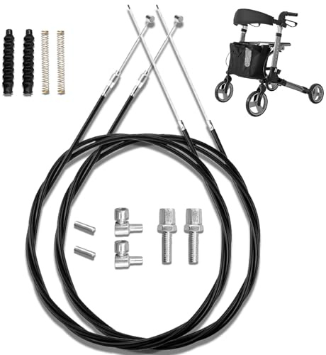 14-teilig 14PCS 114CM Zwei Sätze Bremskabel Antriebs Rollator Ersatzteil Universal Teile
