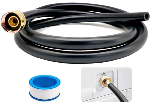 Leakproof Dehumidifier Drain Hose 3/4 Inch FHT Connection Brass Interface to Prevent Water Leakage 5 Feet Thickened Dehumidifier Hose with Rustproof Durable Connector Fits for Most of Dehumidifiers