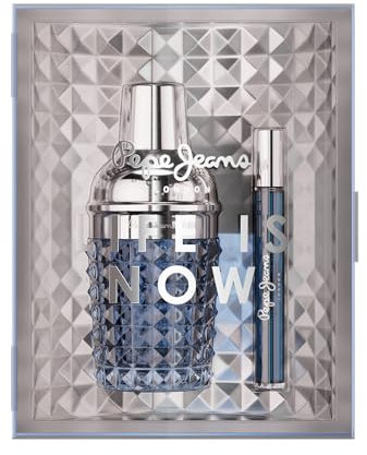 Pepe Jeans Life Is Now For Him Estuche Regalo Perfumes Hombre Pack de 2 Piezas Eau de Parfum 100ml y 10ml Set Fragancia Aromática y Amaderada