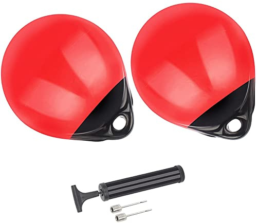 Aufblasbare PVC-Bootskotflügel, 1 Paar Boote, Festmacher-Bojen für Pontonboote, 24,9 x 31,8 cm, Grad Auftriebskugel