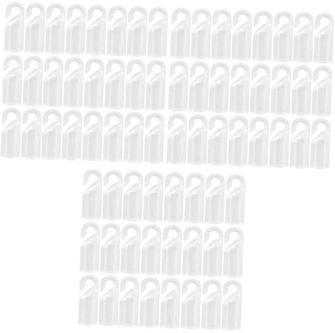 Cabilock 72 Stk Zubehör Für Jalousien Hakenverbinder Zauberstabkappe Fensterhaken Fensterrollo-kippstab Klarer Zauberstabspitzenhaken Blinde Neigungsstabhülse Mini-jalousien Plastik