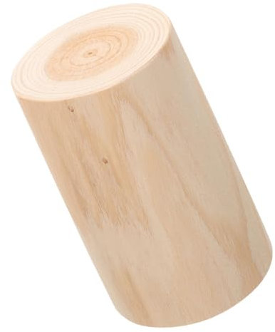 CAXUSD Porta Ceppi in Legno Naturale Decorazione Rustica per Esterni Sgabello per Ceppi d'Albero per e Aiuole