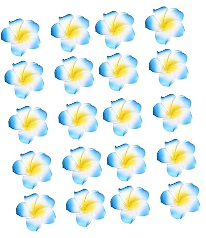 PHENOFICE 50 Stück Diy-haarnadeln Aus Eva Mit Frangipani-motiven Kopfschmuck Im Hawaii-stil