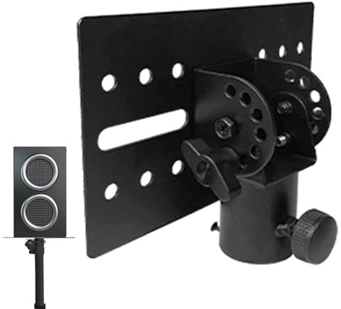 Vridbart fäste för monteringsadaptern – stativ för DJ-utrustning, justerbar högtalarstång för scenuppbyggnad | metallhögtalarhållare, robust bärbart stativ f