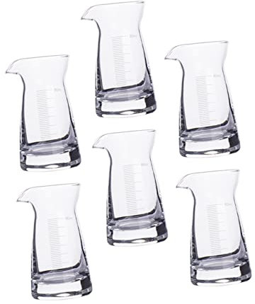 Cabilock 6piezas Vaso Medidora De Taza Medidora De Olécranon Copas De Vino Jarra Tazas De Líquidos De Líquidos