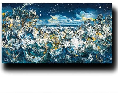 Baum Malen Nach Zahlenn Erwachsene -Landschaft Malen Nach Zahlen ab 9 jahre Mädchen, Acrylfarben Set Malen Nach Zahlen kinder, Kreativ set für Erwachsene Bastelset, Wanddeko und Geschenk 30X60cm 2-J-7