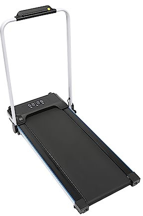 500W 220V Laufband mit Armlehnen Klappbares Elektrisches Laufband Mini Elektrisches kompakt Mehrere Trainingsmodi mit LED-Bildschirm Fernbedienung für Zuhause Büros