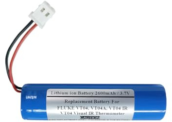 Batterie de rechange 2600 mAh 3,7 V pour thermomètre infrarouge visuel FLUKE VT04, VT04A, VT04 IR, FLUKE 4375741, FLK-VT04