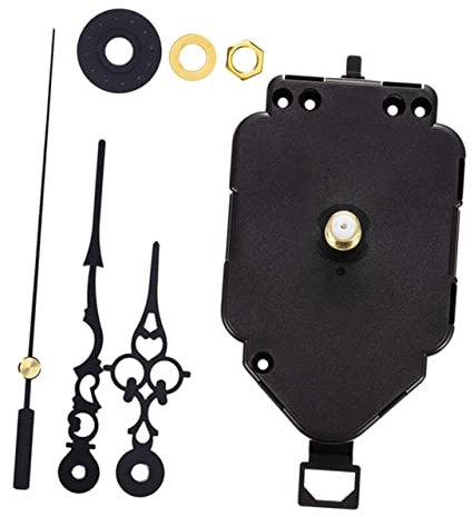 Tofficu Retro Stummes Uhrwerk Satz Pendeluhrwerk Mit Langer Welle Und Geräuschlosem Quarzuhrwerk Für Selbstgemacht Wanduhr Reparatur Und Basteln