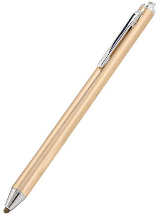 Keenso Hochwertiger Stiftstift, Weicher Kopf Tragbarer Digitaler Stift für Smartphones, Kratzfreier Touchscreen-Stift für Tab/, Einfach zu Karmierter Touchstift für 2018 (Gold)