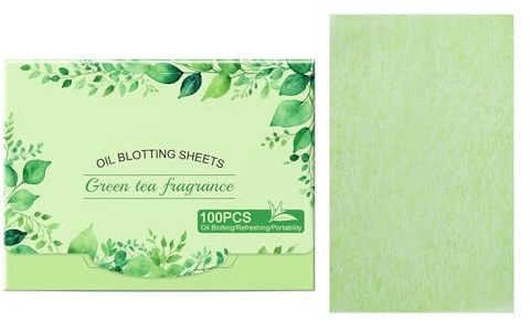 Löschpapier für das Gesicht – 100 x Ölblätter für fettige Haut | Erfrischende, saugfähige Make-up-freundliche Pads, Anti-Glanz-Gesichtstücher für Reisen, den Alltag, zu Hause, im Büro und im Freien