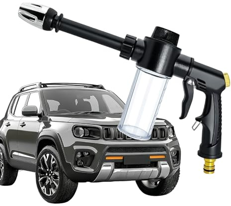 Vehicle Soap Sprayer - Pump Action, skumrengörare, påfyllningsbar flasksats, mångsidig tvättutrustning, justerbar spraytillbehör | Bilcykel skåpbil uteplats djur solpanel rengöring