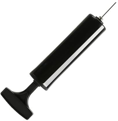 Sportballpumpe – Tragbarer Handpumpe, Nadelventil-Set, Fußball-Luftgerät, kompaktes Hochdruck-manuelles Werkzeug, langlebiges leichtes Schnellfüllsystem, Ball-Luftpumpe für Radfahren, Volleyball