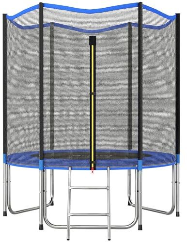 SPORTNOW Cama Elástica para Exterior Ø183 cm con Red de Seguridad