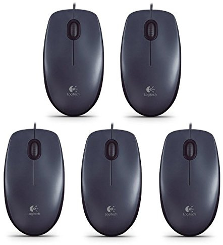 Ratón óptico USB con cable Logitech M90, color negro M90 Optische Maus