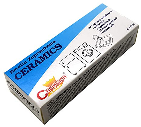 Enamel White Touch Up Paint, 10 mL Easy and Quick Drying Chip Repair Kit, Compatible with Kitchen Appliances, Bathroom, Shower, Sink, Metal, Radiator, Fridge, Washing Machine