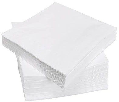 Napkins 3ply 40cm White Paper Serviettes - Pack of 100