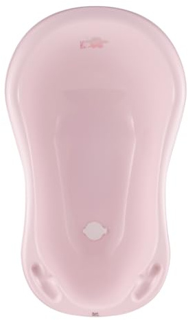Hylat Baby - Friends Rosa - Babywanne mit Stöpsel - TÜV Rheinland zertifiziert - stabil und bequem, Ideal für Neugeborene und Babys bis zu 12 Monaten - Lite-Kollektion - Praktische, Kinder, Baden