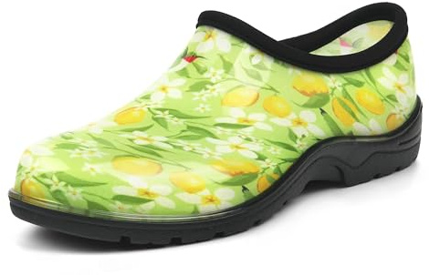landchief Women's Garden Shoes Waterproof Garden Clogs for Women, Comfortable Slip-on Shoes with Arch Support Insole, Non-Slip Work Shoes for Women Outdoor, Gardening and Yard