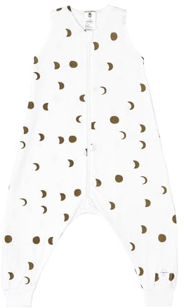 Casual sovoverall för barn med ben 0,5 tog andas av jersey med TENCEL™ Lyocell/Sleeping Jumper Moon milky, storlek 86/92