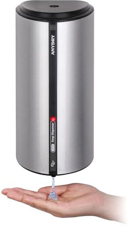 anydry 29fl.oz/850ml Commercial Automatic Liquid Soap Dispenser Wall-Mounted Large Capacity Model AD1209 Silver