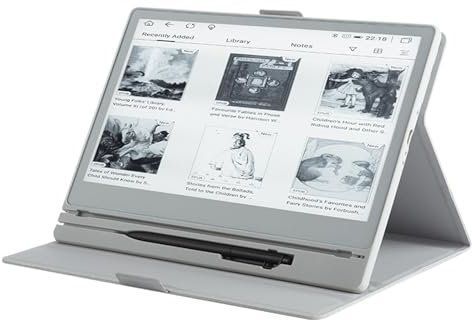 XGXHIN E-Book Reader with Large E-Ink Screen 10.8ʺ, Android 11, Audio Books, Micro-SD Slot, Glare-Free Touchscreen, Adjustable Brightness