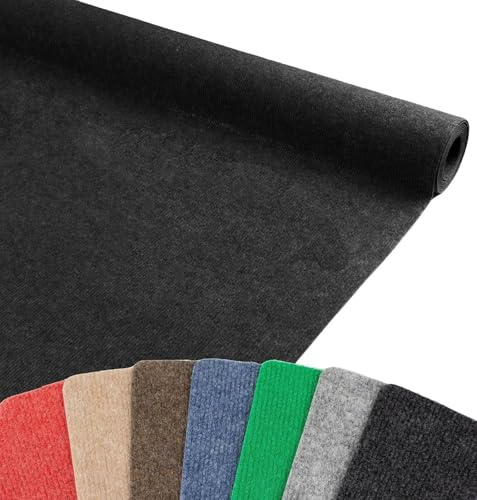 MadeInNature - Moquette aiguilletée Malta, Moquette Longueur et Couleurs au choix, Anthracite 2x3m, Anti Feu B1, Moquette pour Foires, Stands, Évènements, Salon, ...