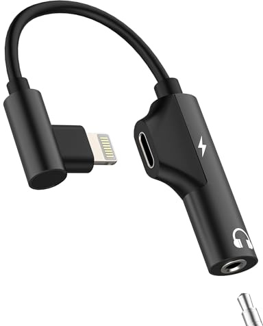 Adaptateur Lightning Vers Jack 3.5mm Pour iphone14 13 12 11 X 8 Écouteurs Audio Casque Chargeur Prise Connecteur Splitter AUX Pour Apple Double Accessoire Auxiliaire Pour ipad Tablette Voiture Adapter