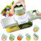 Gemüsehobel Edelstahl, 7 in 1 Multifunktional Panel Gemüsehobel, Gurkenhobel Dünne Scheiben Zwiebelschneider Gemüseschneider Kartoffelschneider, Vegetable Chopper Dicer mit Abflusskorb und 6 Klingen