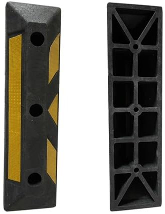 ZNJAMN Radstopper Auto-Garage-Radstopper, Parkplatz mit reflektierendem Klebeband for Garagenboden, LKW-Anhänger, for Innenparkplätze, Außenparkplätze Für Garage