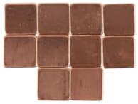 Enwye 10 Pezzi 20x20mmx1,5mm Cuscinetti Termici in Rame per GPU CPU PC Portatile Computer Raffreddamento dissipatore di Calore conduttivo Set