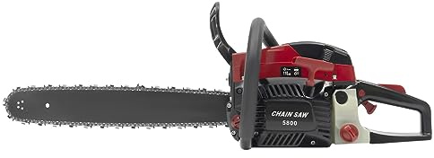 QUIOTUIR - Motosierra de gasolina (58 cc, 10000 rpm, 2,4 kW, diámetro máximo de corte de 50 cm superior motosierra para la explotación forestal, corte de madera, poda ramas, jardinería