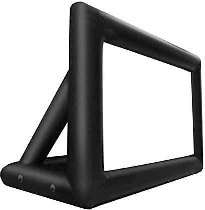 Inflatable Movie Screen with Fan for Indoor and Outdoor Projection, Includes Tie-Downs and Bag