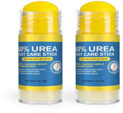 ZUFIO Urea Foot Cream (60% Urea Cream) – Deep Moisturizing Foot Cream with 2% Salicylic Acid for Callus Softening – Cracked Heel Repair Cream - Foot Moisturiser 40g（2PCS）