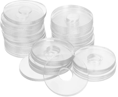 JEWEDECO 50 Juntas Planas Transparentes de Vinilo 0,79 Pulgadas, Arandelas de Sellado para Tornillos M6, Accesorio para Repuesto en Mangos de Ducha y Bricolaje Doméstico