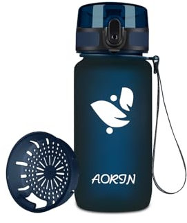 AORIN Trinkflasche - 350ml - Wasserflasche BPA-Frei & Tritan Auslaufsicher Sportflasche, Erwachsene,Trinkflasche Kinder, Fitness,Laufen,Yoga,Fahrrad,Outdoor