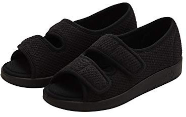 Silverts Women's Adaptive Easy Close Sandals, Adjustable Wide Fit, Slippers