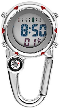 Taschenuhr mit Karabiner Avaner Unisex FOB Analog Quarzwerk Krankenschwesteruhr für Klettern Sport