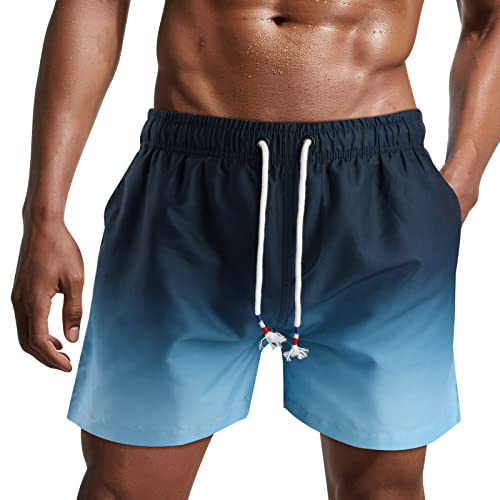 Danfiki Badehose für Herren Badeshorts Shorts Sportbekleidung Meshfutter | Shorts,Schnelltrocknend,Kurzen,Sporthose,Atmungsaktiv,Schwimmhose,Trainings,Verstellbar,Tunnelzug,Wasserabweisend