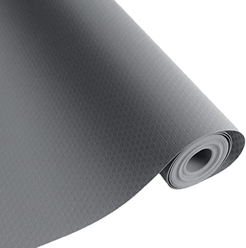 AYGCI Schubladenmatte Rutschfeste EVA Regaleinlagen Schubladenauskleidung Schrankeinlagen Wasserdichte Kühlschrankeinlagen Für Schubladen Regale Küche Büro Freier Schnit (Grau, 40 cm x 500 cm)
