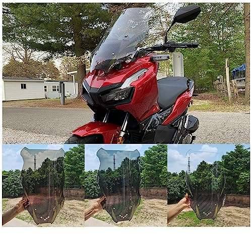 ADV150 ADV160 Accessories, Scooter Large Windshield Cover for ADV 150 ADV-150 2019-2022 ADV 160 ADV-160 2022-2026 Motorcycle Windscreen Wind Deflector Visor Protector (Smoke)