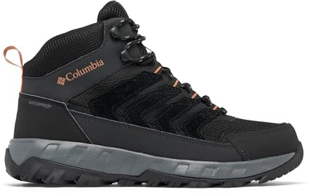 Columbia Men's Strata Trail Wp Mid Rise Trekking and Hiking Boots, Black Owl, 46 EU