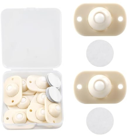 Tabanzhe 8 PCS Mini Self-Adhesive Ball Caster Set, ABS Plastic Swivel Wheels for DIY Furniture, Cute Sturdy Caster Wheels Silent Smooth Roller Castors for Office Kitchen Storage Bins Small Appliance