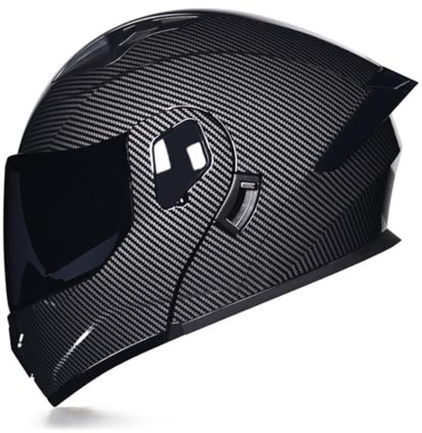 Klapphelm Integralhelm Motorradhelm Mit Doppelvisier Hohe Qualität ​Motocross Helm Schutzhelm DOT/ECE Zertifiziert Flip Vollvisierhelm Für Erwachsene Frauen Männer 20,XXL:63-64CM