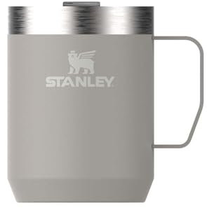 STANLEY Classic Legendary Camp Travel Mug 0.23L - Keeps Hot for 1 Hour - 2 Hours Cold - Dishwasher Safe - Stainless Steel Coffee Cup - BPA-Free - Ash