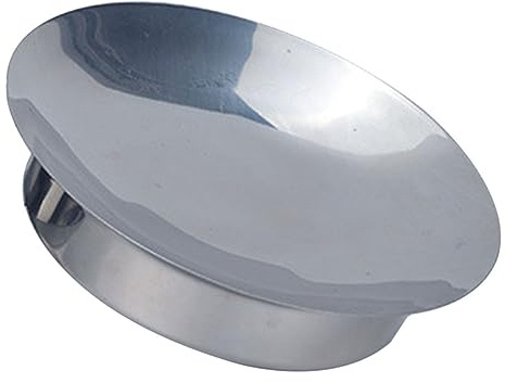 MAGICLULU Assiette en Acier Inoxydable Argentée pour Garniture de Raviolis, Ustensile Cuisine Multifonction Rond, Design Unique, pour Repas en Famille