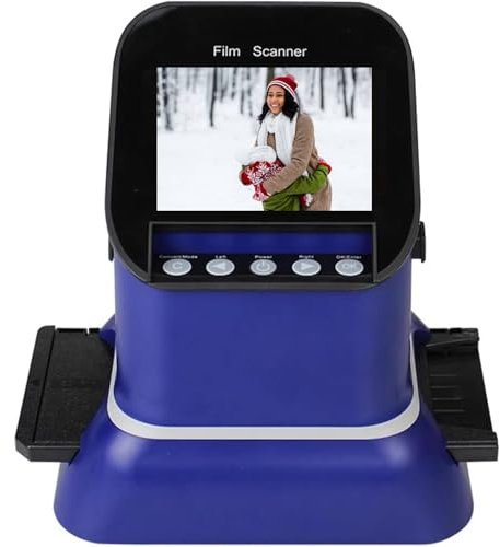 Scanner per pellicole digitali, Scanner per Negativi, Scanner per pellicole digitali con Display LCD, Scanner per Diapositive Compatto, converte Negativi e Diapositive da 35 mm, 135, 126, 127 in JPE