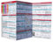ECG Pocket Reference Card, Double-Sided Tri-fold Guide, EKG Rhythm Analysis Cards with Caliper for Nurses