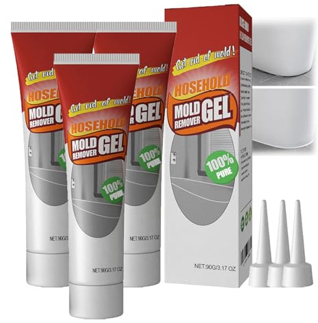 Vexclean Mold Remover Gel, Powerful Household Cleaning Gel, Highly Effective In Penetration, for Bathroom & Kitchen Tile Gaps, Walls & Grout, Not Damage The Surface (3pcs)