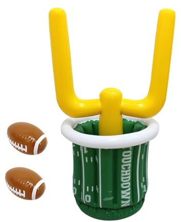 FLCPJGV Inflatable PVC Ice Bucket, Interactive Rugby Game, Ice Bucket for